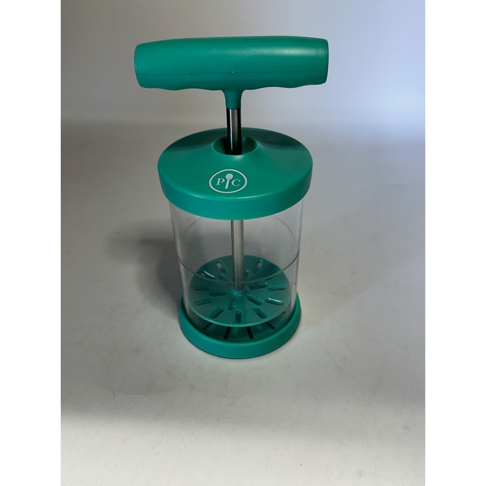 Pampered Chef Whipped Cream Maker #1461. Manual Handheld Whipper Teal/Green